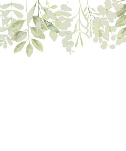 Faixa de Folhas Aquareladas