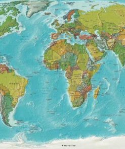 Mapa-Mundi - relevo